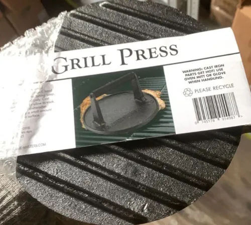 Steven Raichlen Чугунный гриль-пресс круглый