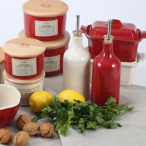 Emile Henry Бутылка для масла и уксуса, цвет: гранат