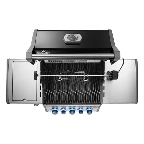 Napoleon Rogue PRO-S 425 газовый гриль, черный (с ИК горелкой 3/3, задней горелкой и вертелом в комплекте) NEW 2025