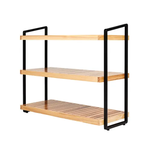 Advance Frame wood стеллаж 3 полки (черный)