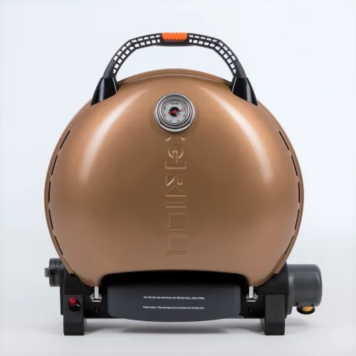 Pro Iroda O-GRILL 700T bicolor гриль газовый переносной, черный-золотой + адаптер А