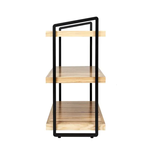 Advance Frame wood стеллаж 3 полки (черный)