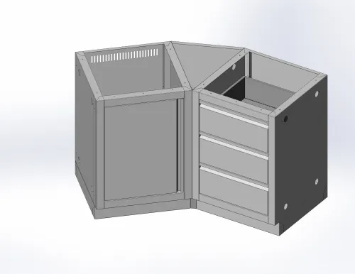Модульные кухни Соединительная панель перехода на угол 45 градусов