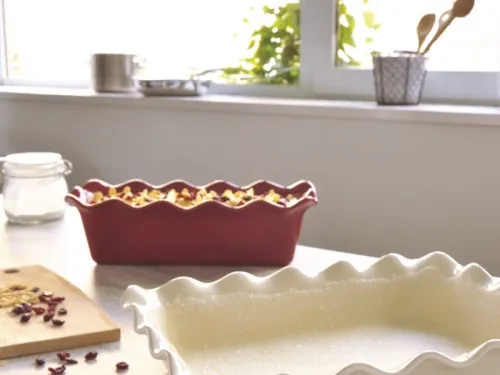 Emile Henry Форма для фруктового пирога клафути, цвет: гранат