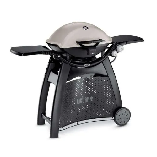 Weber Q-3200 гриль газовый на тележке, слоновая кость
