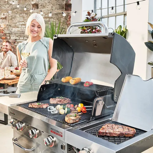 Char-Broil Professional PRO 3S 3-х горелочный, газовый гриль нержавеющая сталь
