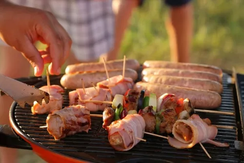 Pro Iroda O-GRILL 500M bicolor гриль газовый переносной, черный-золотой + адаптер А