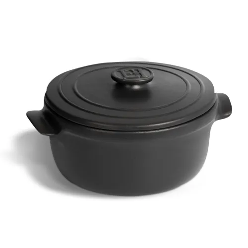 Emile Henry Кокотница для запекания, 0,55л, Solo (цвет опал, базальт)