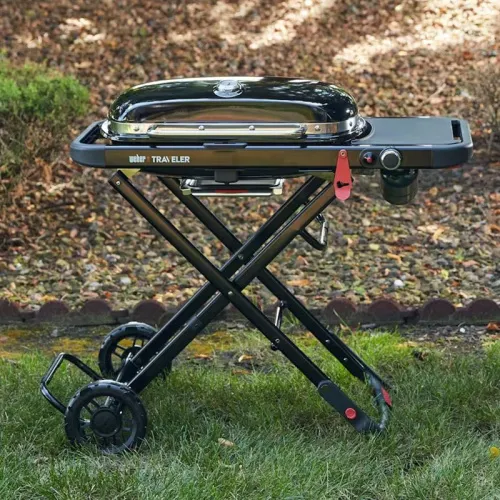 Weber Traveler гриль газовый NEW 2026, черный