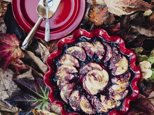 Emile Henry Форма для фруктового пирога клафути, цвет: гранат