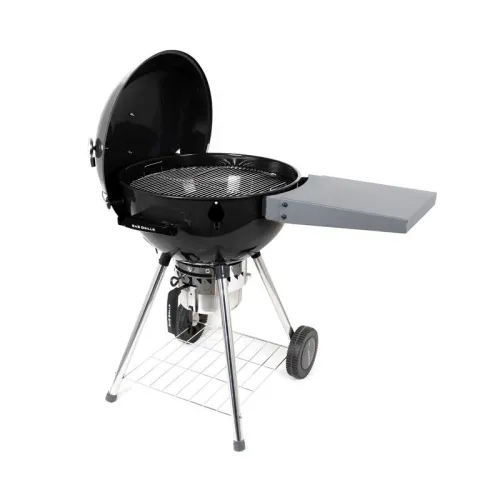 Slow ‘N Sear Deluxe Kettle Угольный гриль с корзиной SnS, 57 см, чёрный