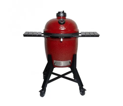 Diamond Egg LEGEND Керамический гриль со столиками и ножками, 46,8 см красный (RED MAGIC)