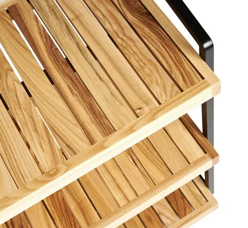 Advance Frame wood стеллаж 3 полки (серый)