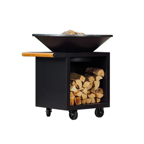 OFYR Classic 100-100 Дровяной гриль черный D100 на колесах
