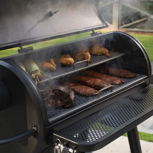 Char-Griller Grand Champ Barrel Grill and Offset Smoker Угольный гриль-коптильня