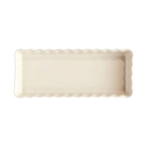 Emile Henry Форма для выпечки пирога прямоугольная 36х15 см, цвет крем