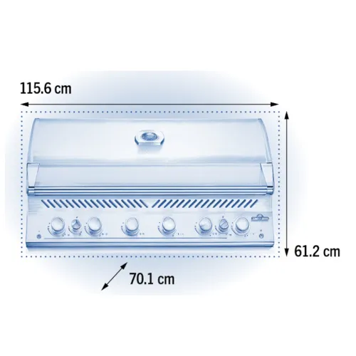 Napoleon BIG-44 встраиваемый газовый гриль с вертелом