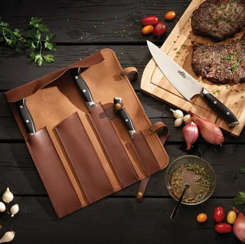 Napoleon Кожаная скрутка (чехол) для ножей