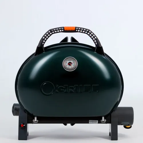 Pro Iroda O-GRILL 500M bicolor гриль газовый переносной, черный-зеленый + адаптер А