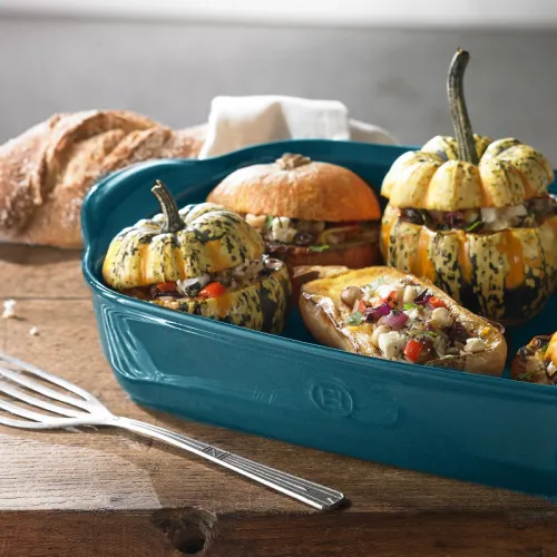 Emile Henry Форма для запекания прямоугольная, 36x23 см, цвет: лазурь