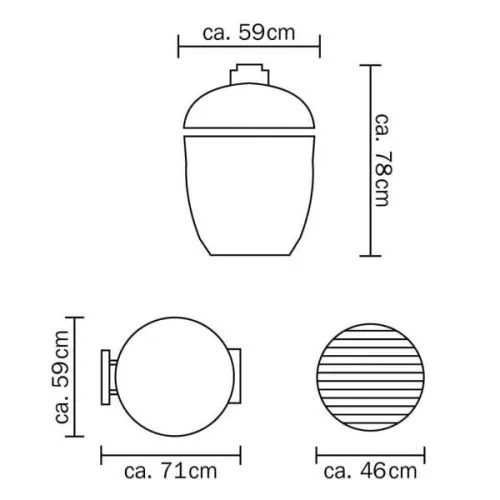 Monolith Classic Pro-Series 2.0 Керамический гриль, черный