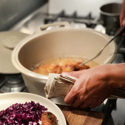 Emile Henry Кастрюля Sublime 4 л, цвет крем