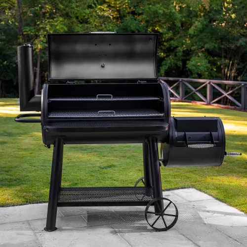 Char-Griller Grand Champ Barrel Grill and Offset Smoker Угольный гриль-коптильня