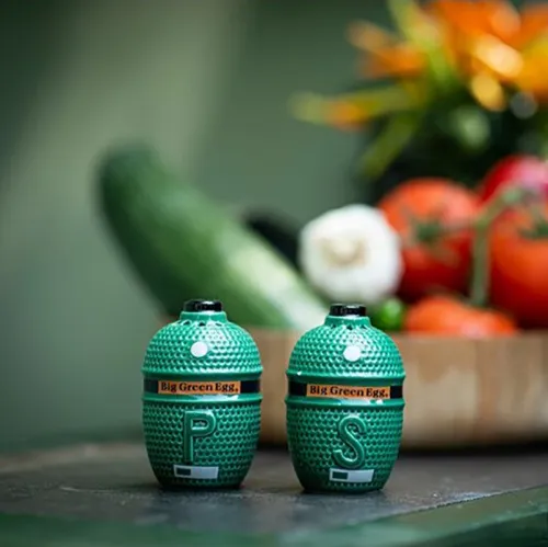 Big Green Egg Соль и перец, солонки керамические в форме EGG