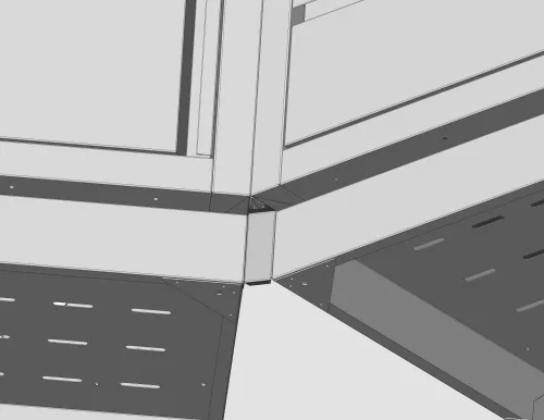 Модульные кухни Соединительная панель перехода на угол 45 градусов