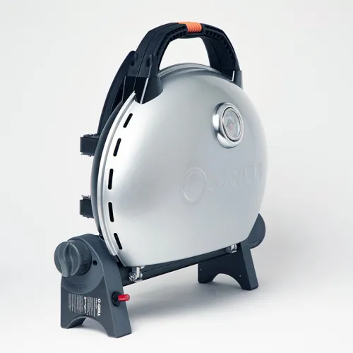 Pro Iroda O-GRILL 500M bicolor гриль газовый переносной, черный-серебряный+ адаптер А
