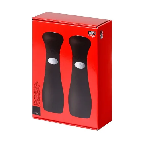 Weber Набор мельниц для соли и перца, черный (17093)