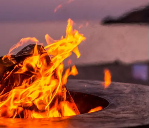 OFYR Classic 85-100 Дровяной гриль D85 с поленницей черный