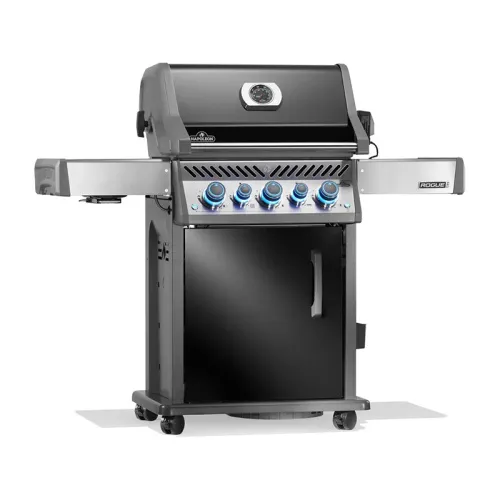 Napoleon Rogue PRO-S 425 газовый гриль, черный (с ИК горелкой 3/3, задней горелкой и вертелом в комплекте) NEW 2025