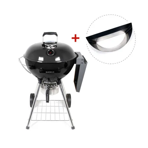 Slow ‘N Sear Original Kettle Угольный гриль с корзиной SnS, 57 см, чёрный