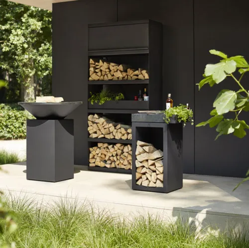 OFYR Classic 85-100 Дровяной гриль D85 без поленницы, черный