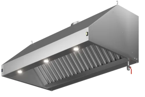 Зонт вытяжной S1 с подсветкой 800х800 ONTARIO