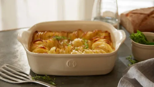 Emile Henry Прямоугольная форма для запекания, 36х23 см цвет: крем