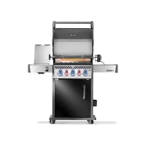 Napoleon Rogue PRO-S 425 газовый гриль, черный (с ИК горелкой 3/3, задней горелкой и вертелом в комплекте) NEW 2025
