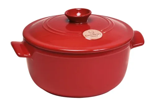 Emile Henry Кастрюля круглая 2,5 л, 22 см, цвет: гранат