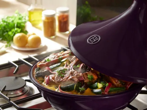 Emile Henry Тажин II 2л, 27 см, цвет: инжир