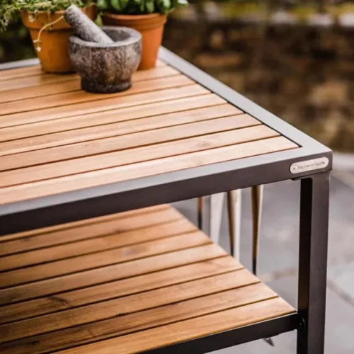 Big Green Egg Керамический гриль размер XXL с модульной подставкой в комбинации с полками