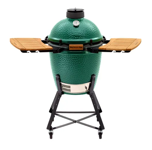 Big Green Egg Керамический гриль размер S с откидными столиками и на подставке