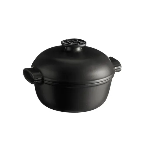 Emile Henry Кастрюля 4 л, 26,5 см, керамическая индукционная, серия Delight, цвет: графит