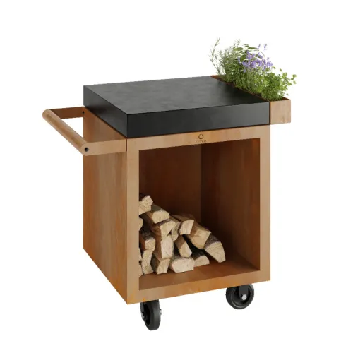 OFYR Разделочный стол кортен PRO 65 со столешницей (керамика)