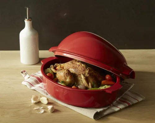 Emile Henry Форма для запекания птицы, цвет: гранат