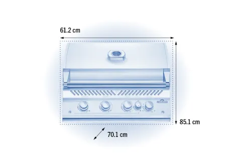 Napoleon BIG-32 встраиваемый газовый гриль с вертелом