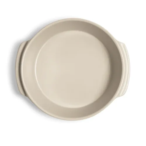 Emile Henry Мини форма круглая для запекания, 0,6 л, Solo (цвет опал, базальт)