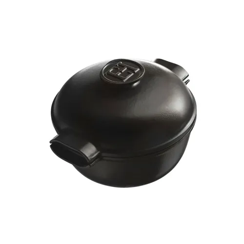 Emile Henry Кастрюля 2 л, 22,5 см, керамическая индукционная, серия Delight, цвет: графит