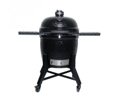 Diamond Egg DREAM Керамический гриль со столиками и ножками, 60 см, черный (DEEP BLACK)