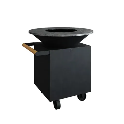 OFYR Classic 100 PRO Дровяной гриль D100 на колесах, черный
